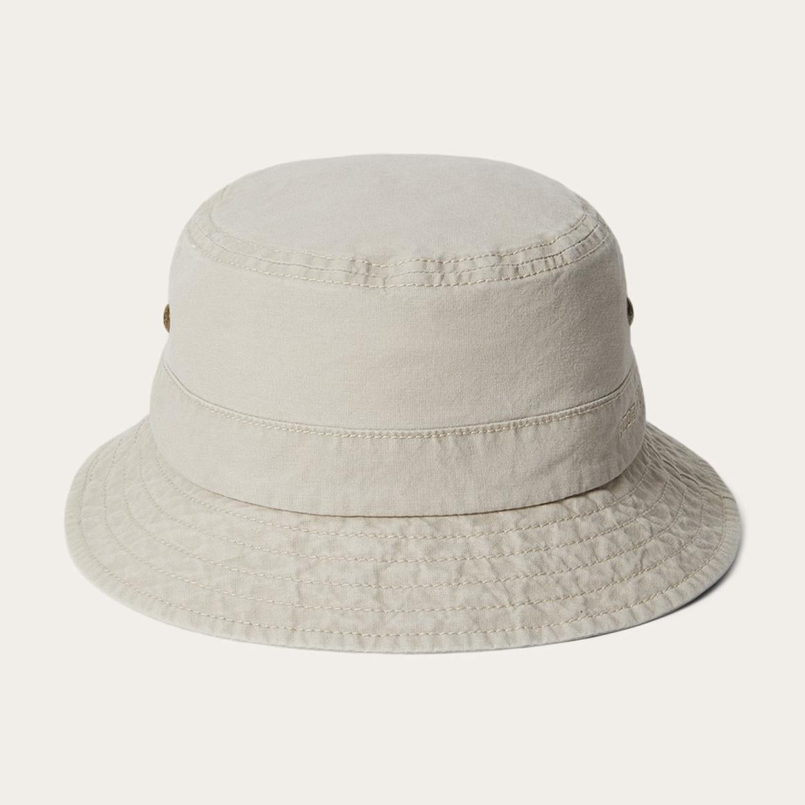 Bucket Delave Organic Cotton Off White | Men/Women Stetson Caps &amp; Truckers