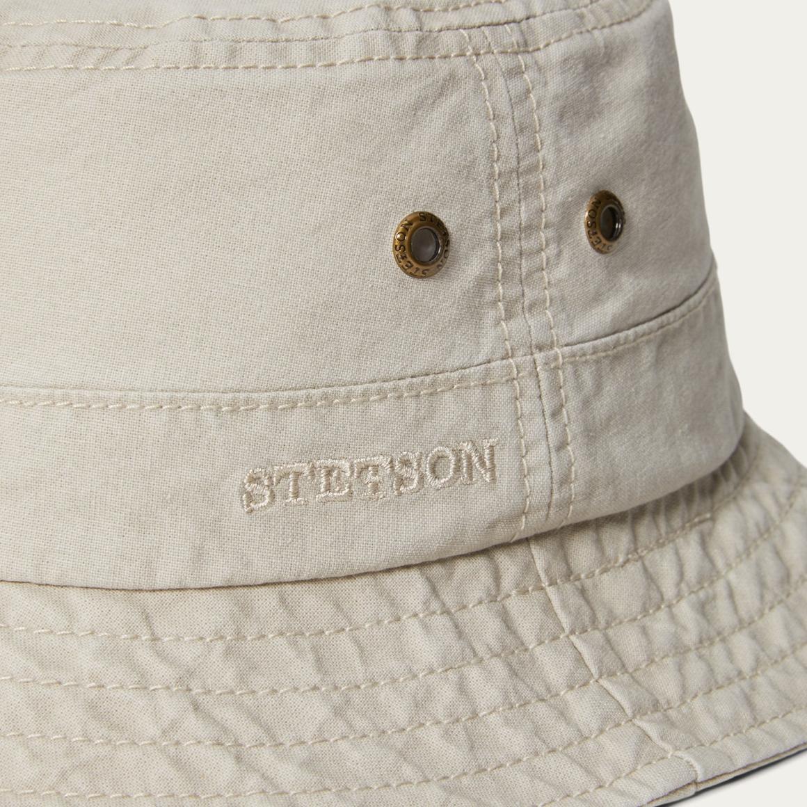 Bucket Delave Organic Cotton Off White | Men/Women Stetson Caps &amp; Truckers