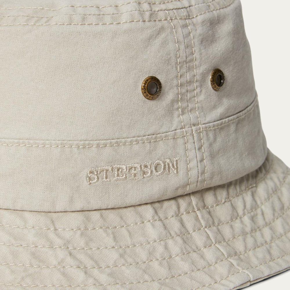 Bucket Delave Organic Cotton Off White | Men/Women Stetson Outdoor