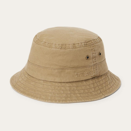 Bucket Delave Organic Cotton Olive | Men/Women Stetson Caps &amp; Truckers