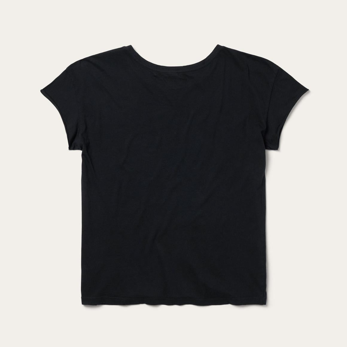 Bucking Cowboy Graphic Tee Black | Women Stetson Tees