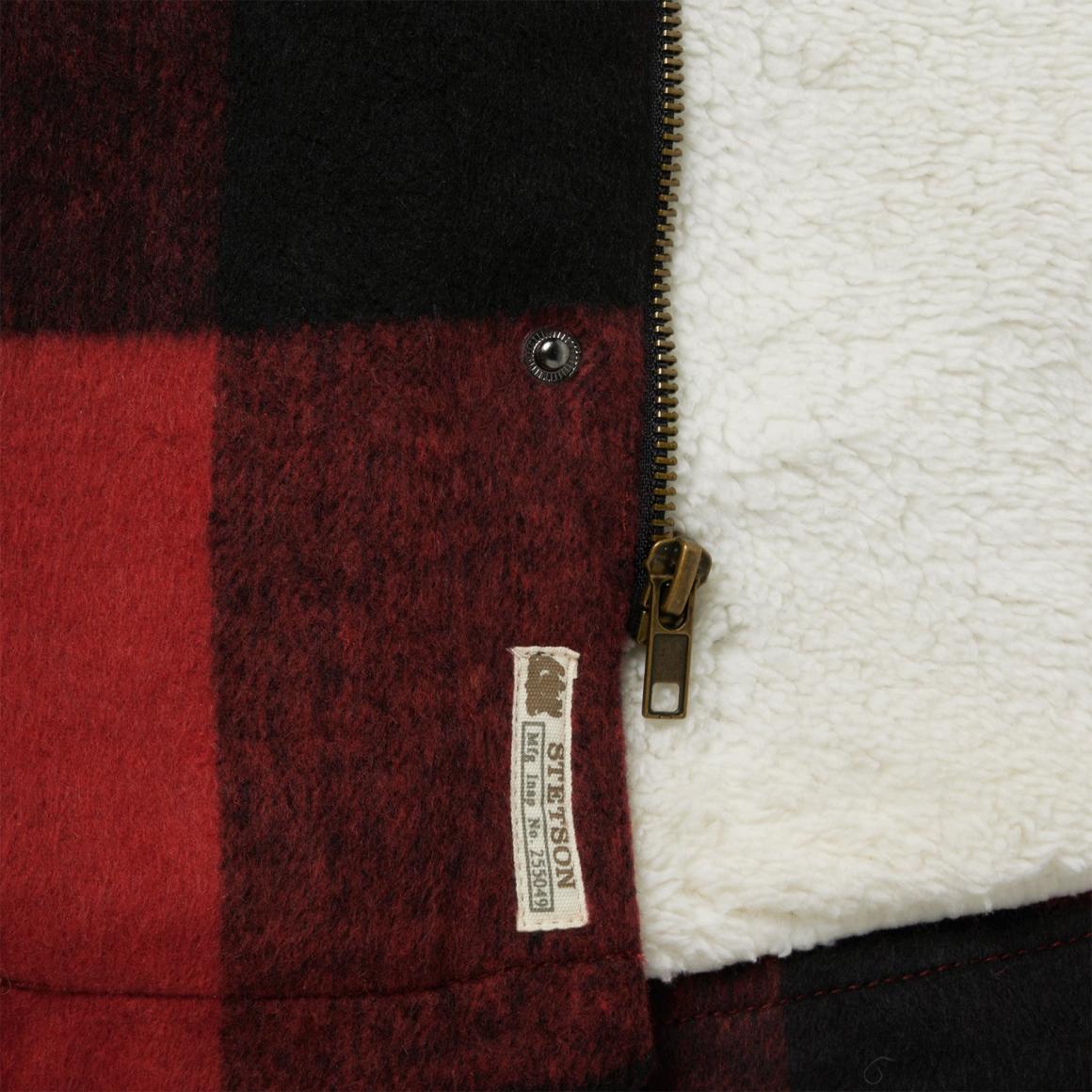Buffalo Plaid Western Coat Red | Men Stetson Jackets