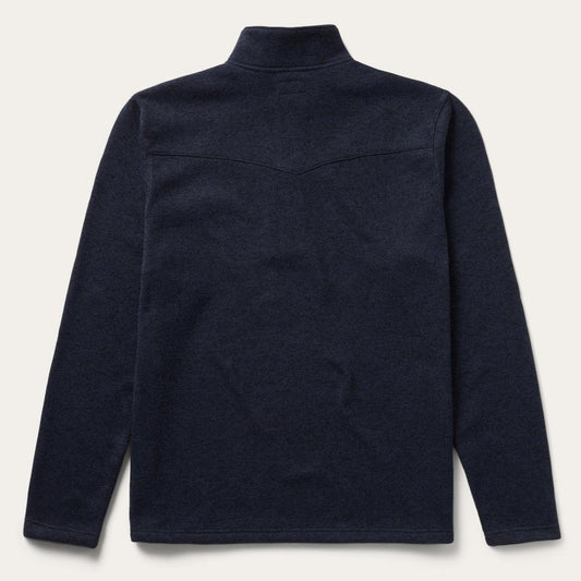 Button-Front Blue Pullover Knit Sweater Blue | Men Stetson Sweaters &amp; Hoodies