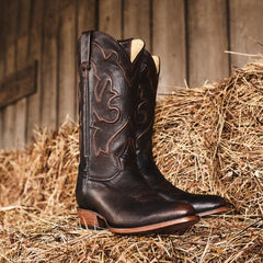 Carlisle Western Boots Distressed Brown | Men Stetson Western