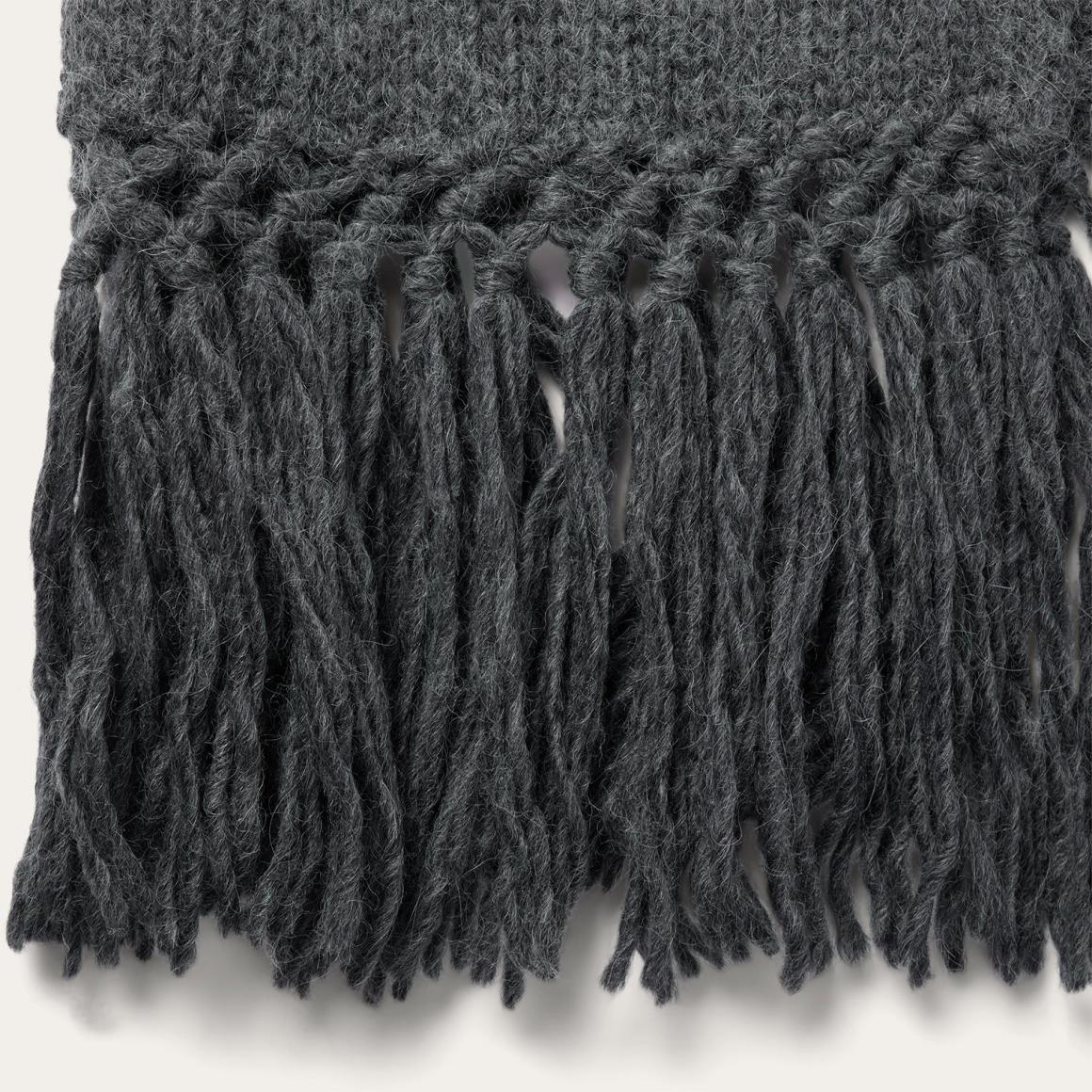 Charcoal Fringed Cardigan Grey | Women Stetson Sweaters