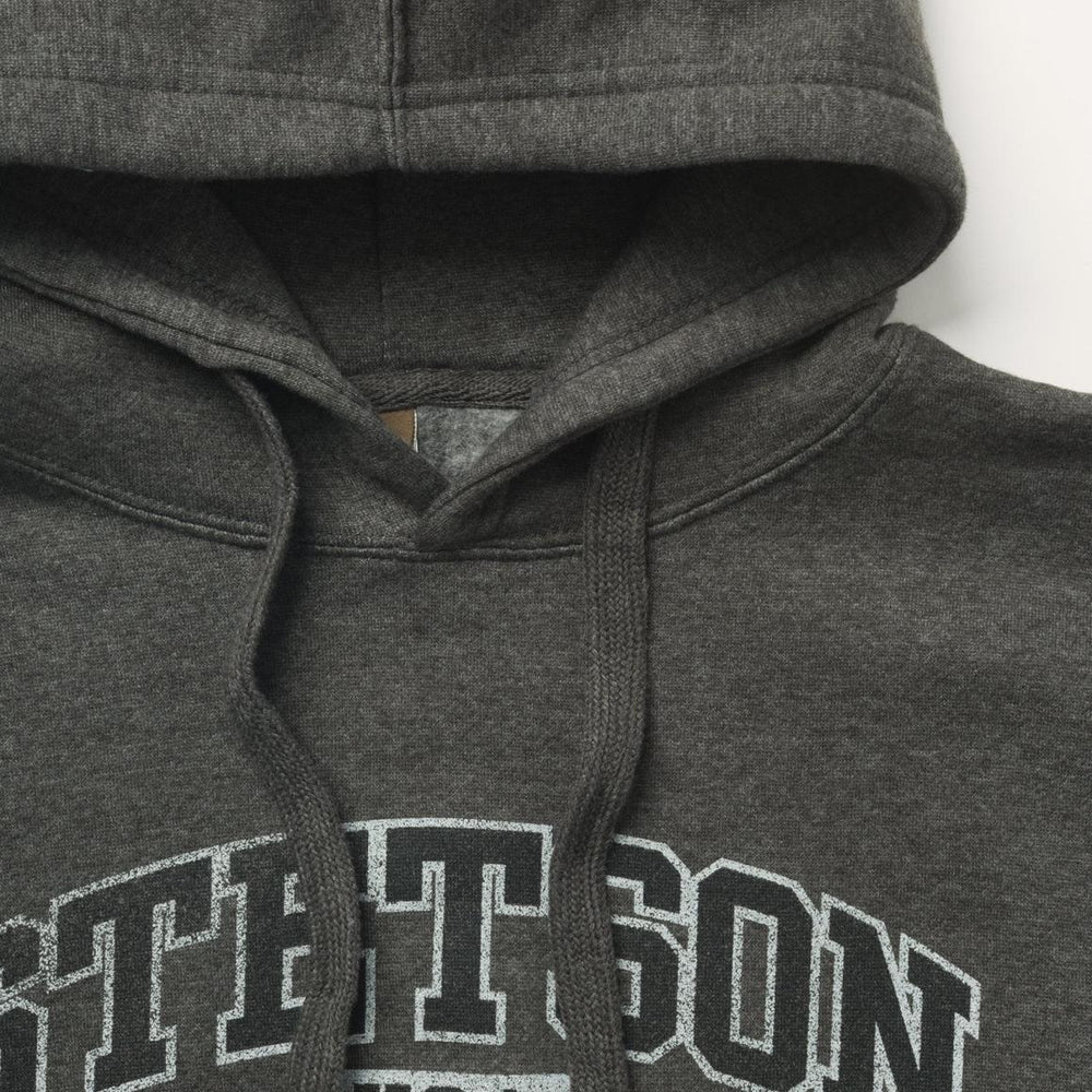 Charcoal Heather Fleece Hooded Sweatshirt Grey | Men Stetson Sweaters &amp; Hoodies
