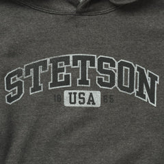Charcoal Heather Fleece Hooded Sweatshirt Grey | Men Stetson Sweaters &amp; Hoodies