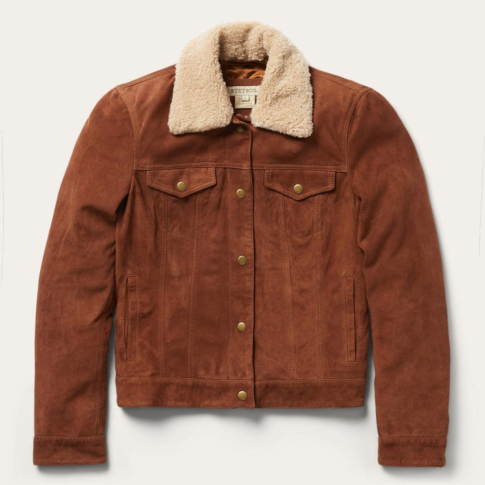 Classic Bomber Jacket Brown | Women Stetson Jackets
