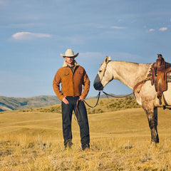 Classic Suede Jacket Tan | Men Stetson Jackets