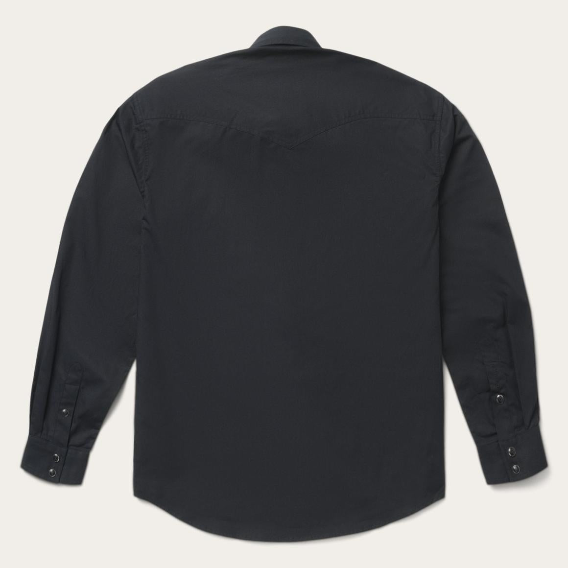 Classic Western Shirt In Black Black | Men Stetson Western Shirts