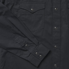 Classic Western Shirt In Black Black | Men Stetson Western Shirts