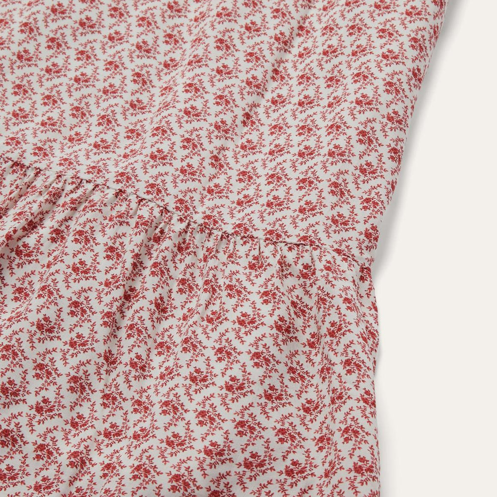 Cottage Floral Dress Red | Women Stetson Midi