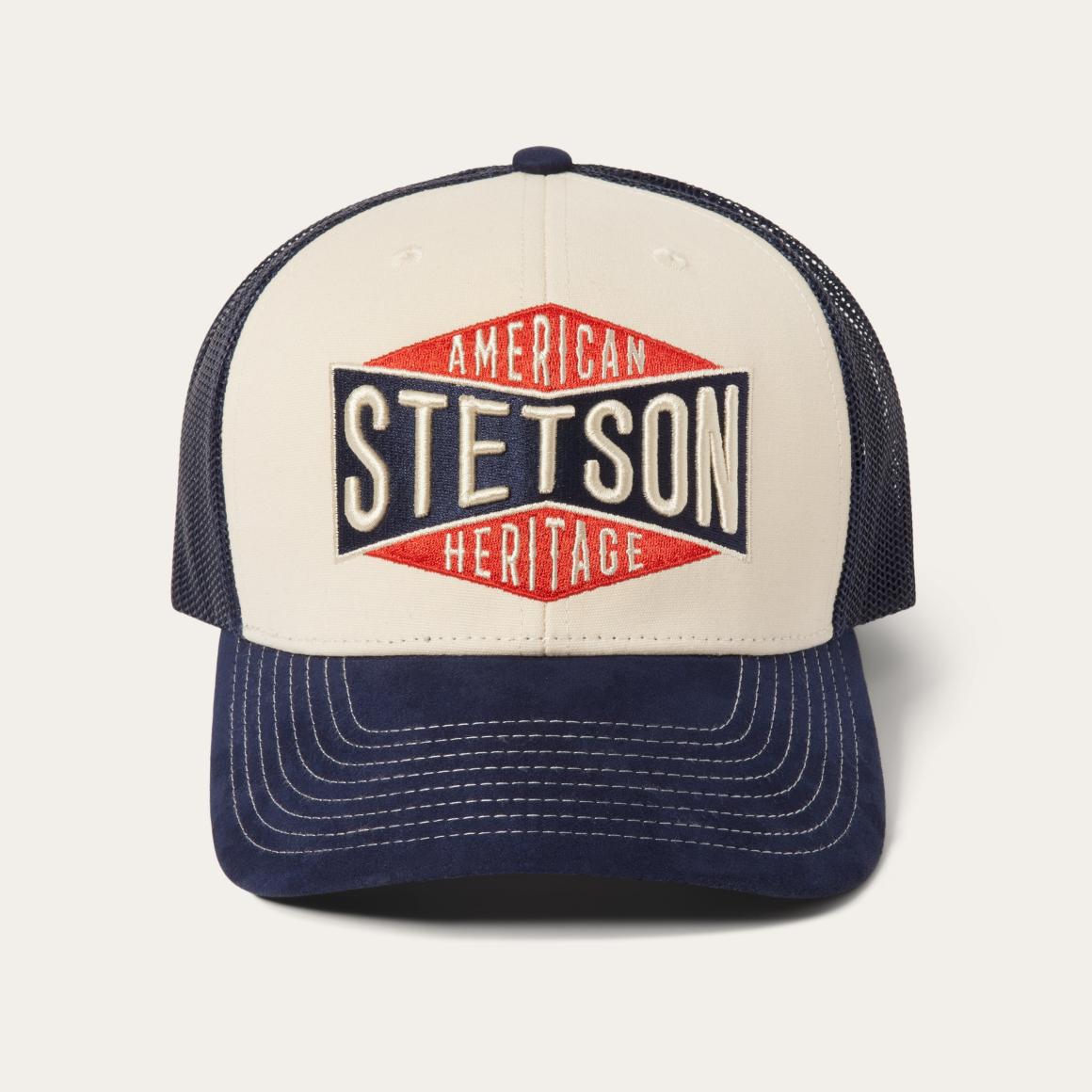 Cream American Heritage Trucker Cap Cream | Men/Women Stetson Caps &amp; Truckers