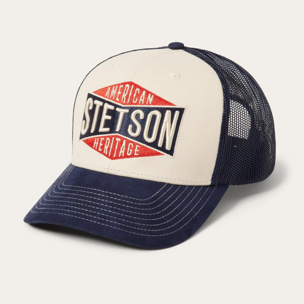 Cream American Heritage Trucker Cap Cream | Men/Women Stetson Caps &amp; Truckers