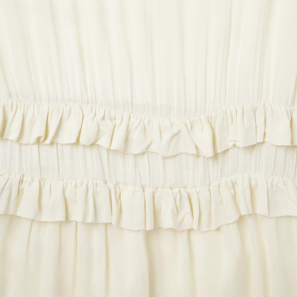 Cream Herringbone Dress White | Women Stetson Midi