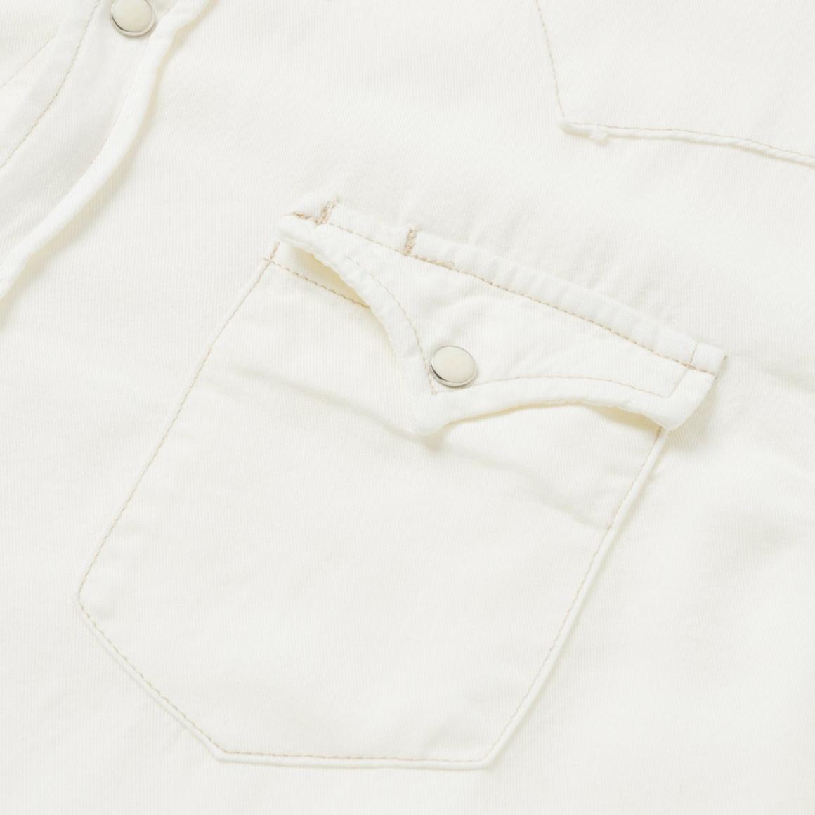 Cream Twill Shirt White | Men Stetson Modern Cut