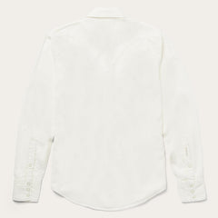 Cream Twill Shirt White | Men Stetson Western Shirts