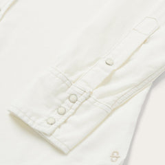 Cream Twill Shirt White | Men Stetson Western Shirts