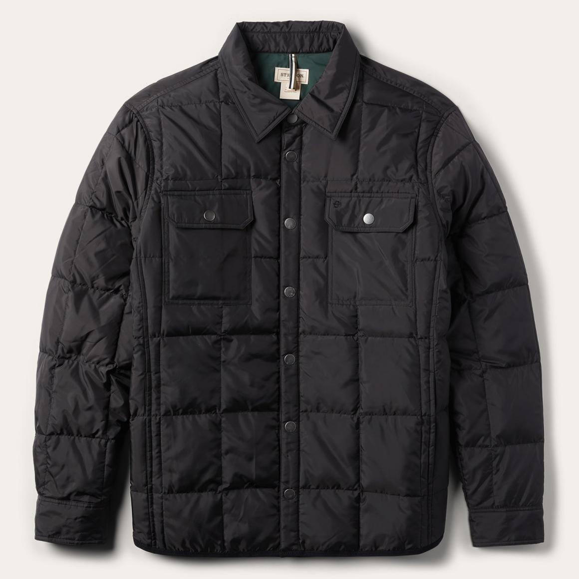 Crushable Black Parachute Jacket Black | Men Stetson Jackets