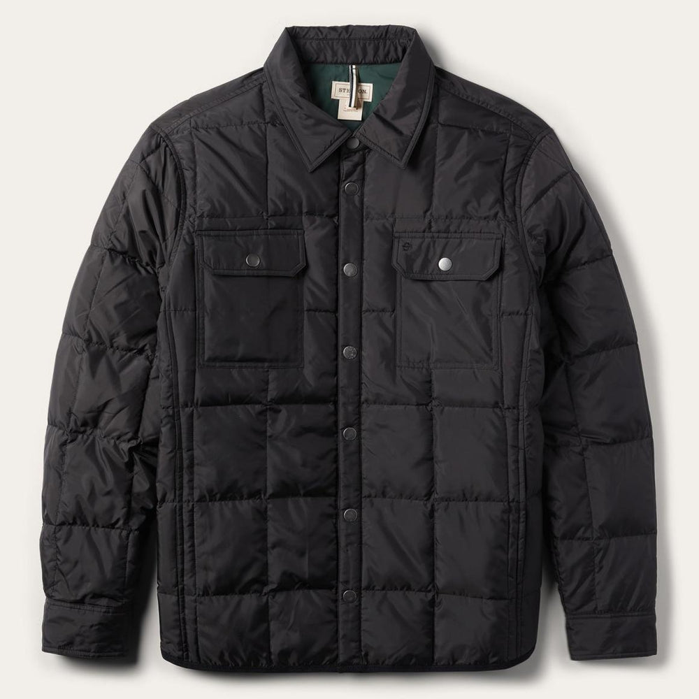 Crushable Black Parachute Jacket Black | Men Stetson Jackets