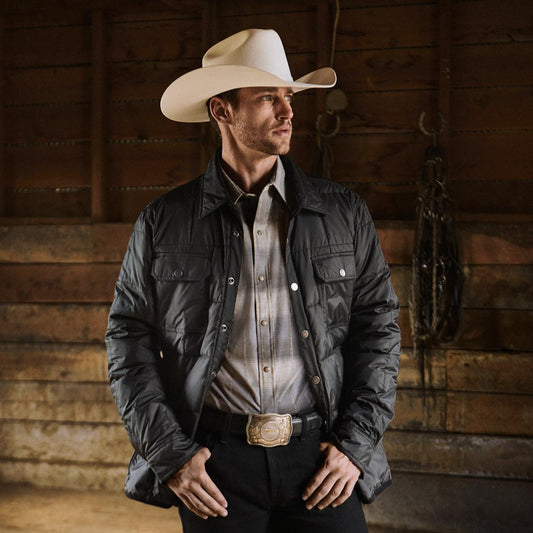 Crushable Black Parachute Jacket Black | Men Stetson Jackets