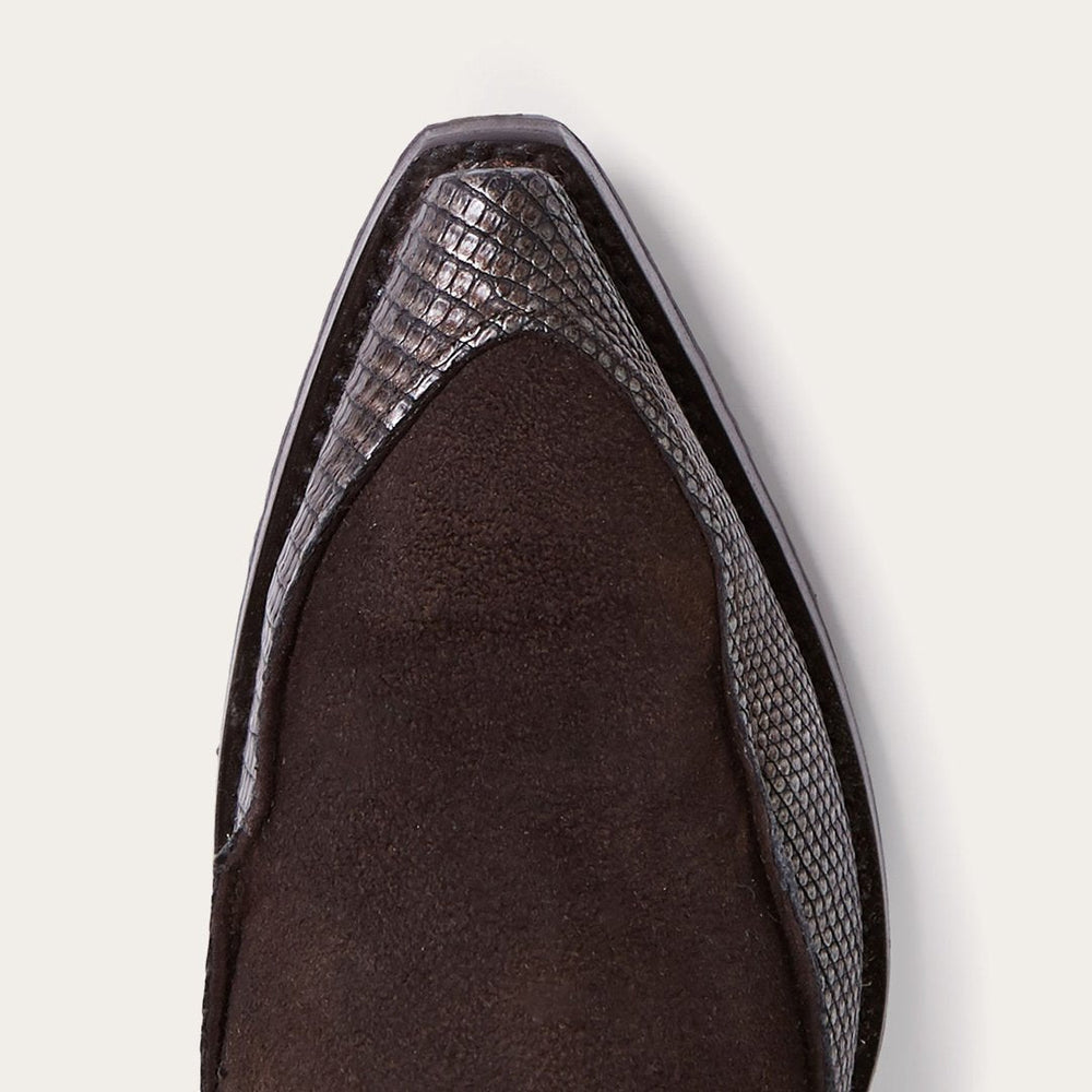 Dakota Brown Suede &amp; Teju Cowboy Boot Brown | Women Stetson Western