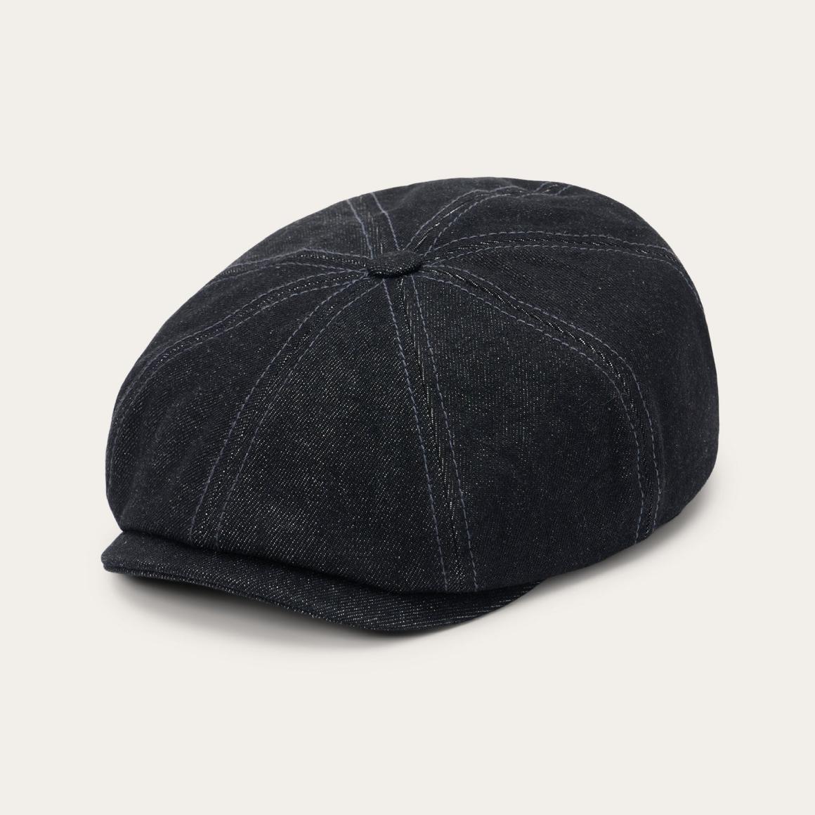 Denim Hatteras Cap Black Denim | Men/Women Stetson Caps &amp; Truckers