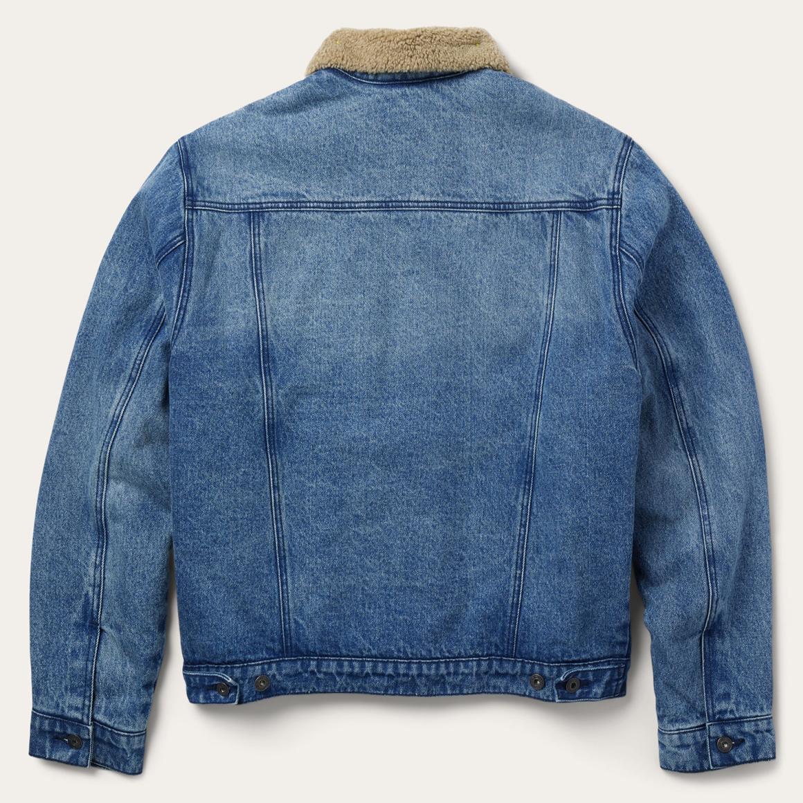 Denim Sherpa Jacket Blue | Men Stetson Jackets