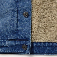 Denim Sherpa Jacket Blue | Men Stetson Jackets