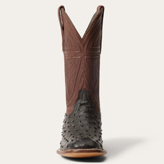 Dillon Ostrich Boots Black | Men Stetson Western
