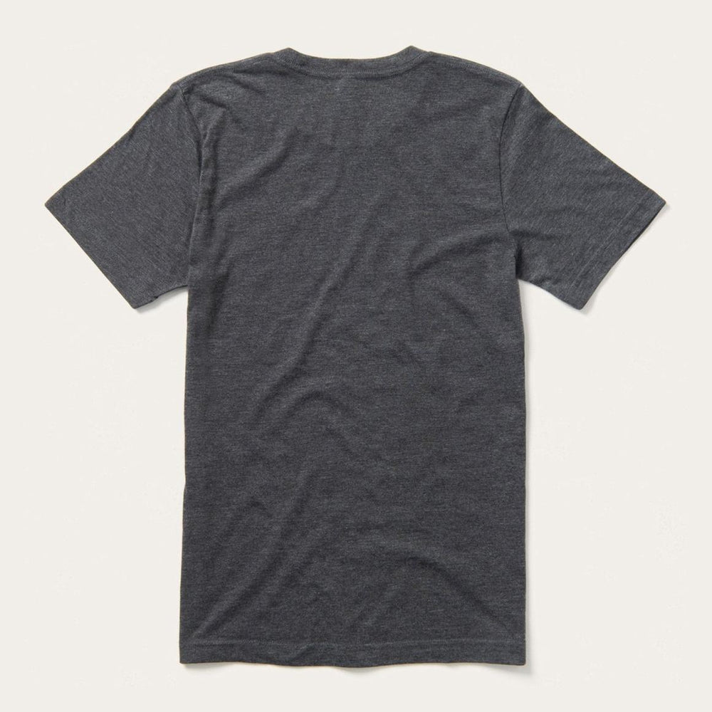 Distressed Stetson Graphic Tee Grey | Men Stetson Tees