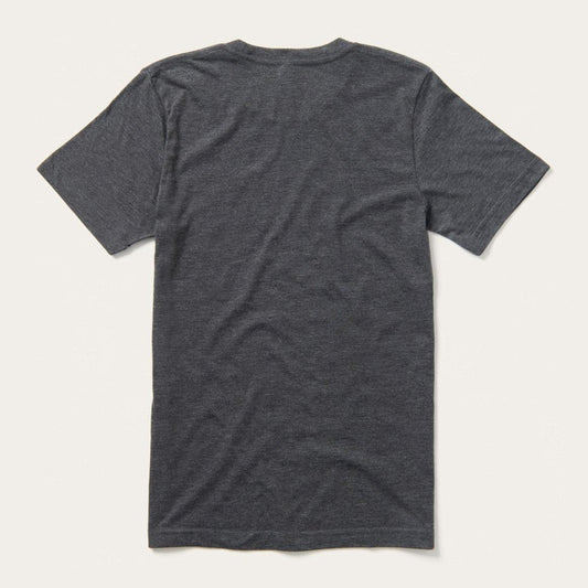 Distressed Stetson Graphic Tee Grey | Men Stetson Tees