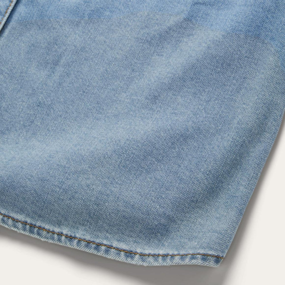 Embroidered Denim Shirt Dress Blue | Women Stetson Mini