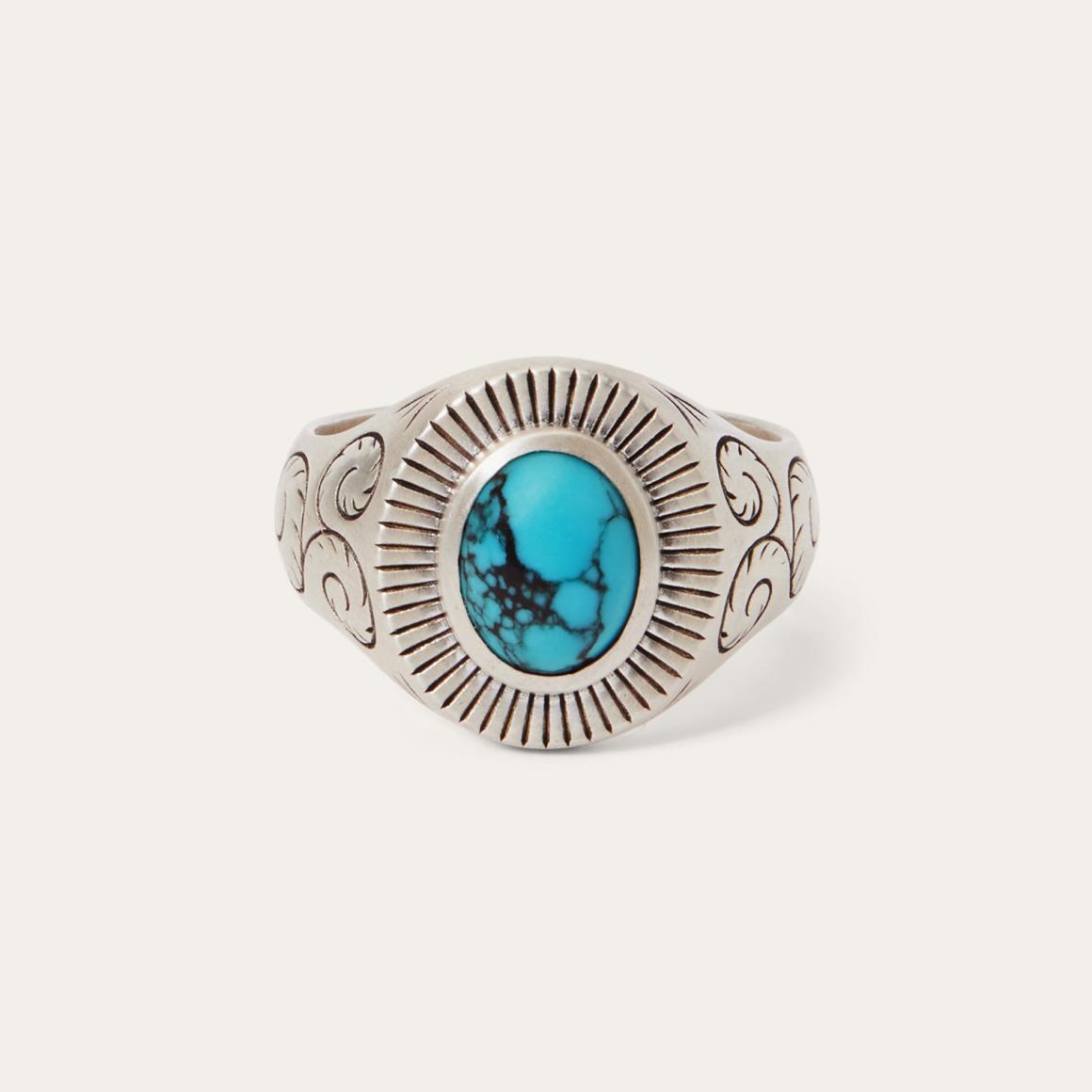 Filigree Ring With Turquoise | Men/Women Stetson Jewelry