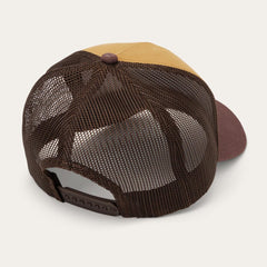 Fishing Patch Trucker Cap Tan / Oxblood | Men/Women Stetson Caps &amp; Truckers