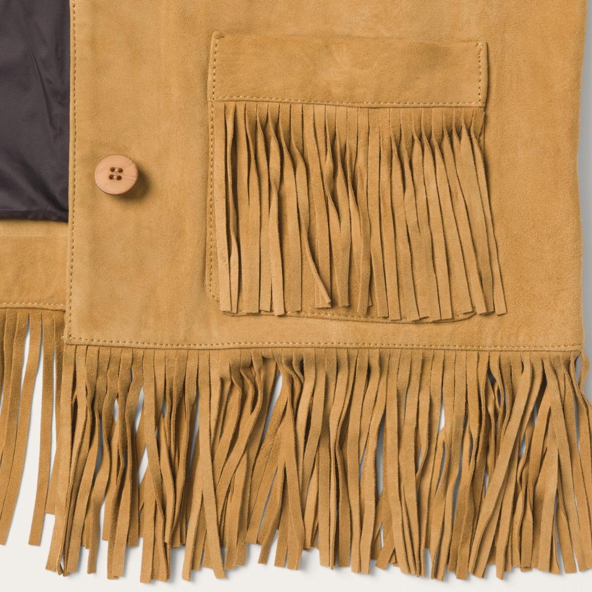 Fringe Suede Jacket Tan | Women Stetson Jackets