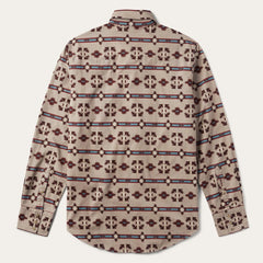 Gaucho Stripe Shirt Brown | Men Stetson Modern Cut