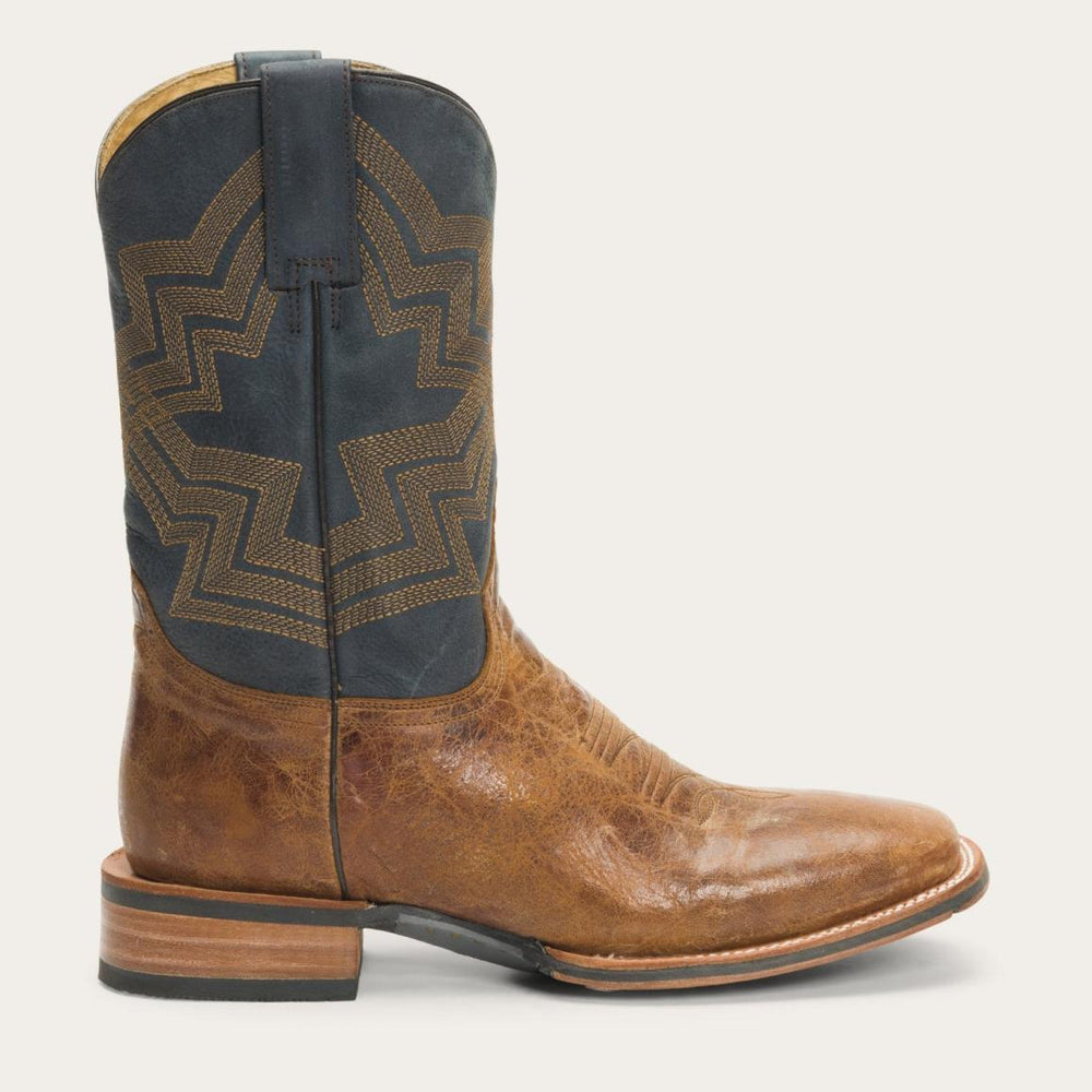 Goddard Burnished Blue &amp; Brown Leather Boot Brown | Men Stetson Western