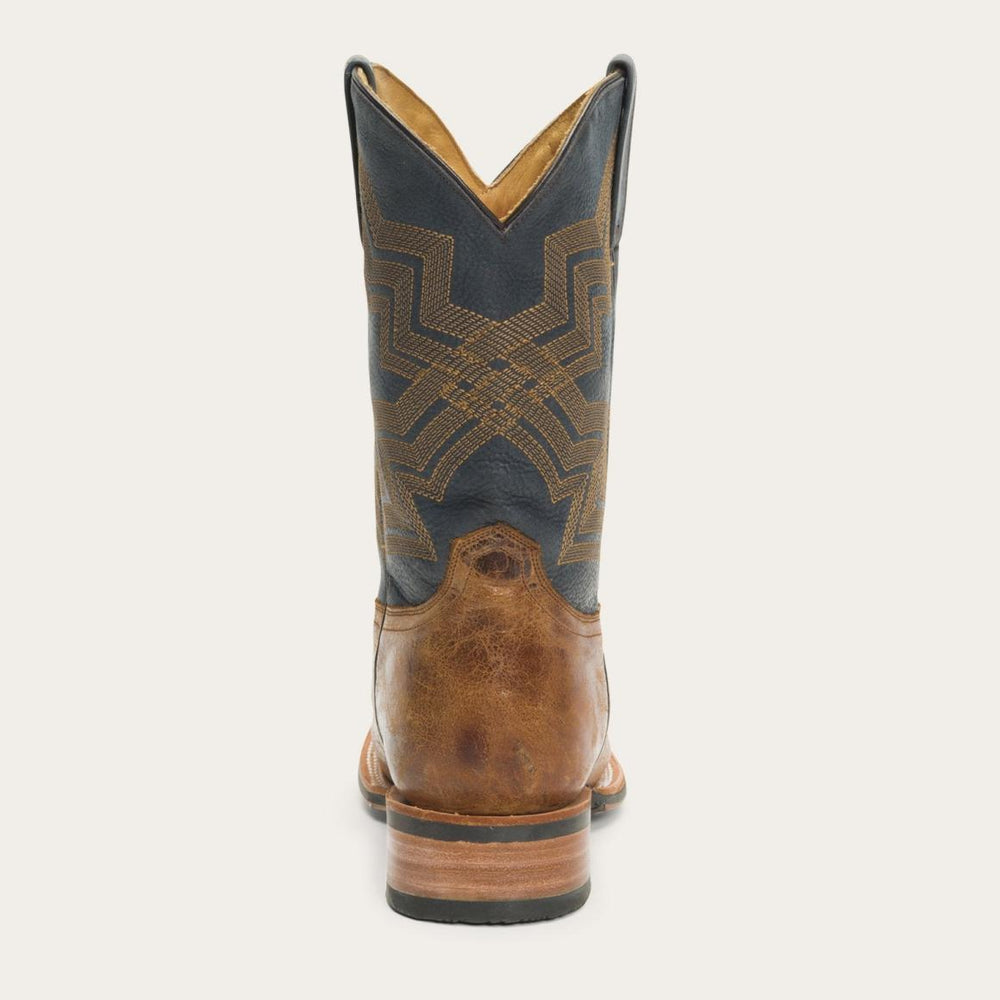 Goddard Burnished Blue &amp; Brown Leather Boot Brown | Men Stetson Western