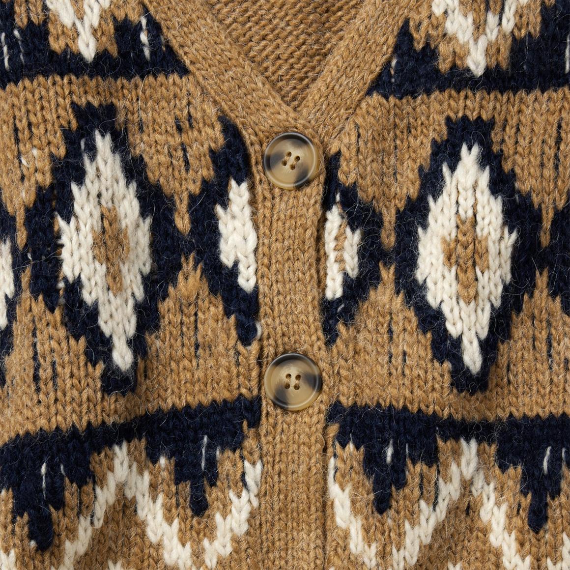 Gold Aztec Cardigan Yellow | Women Stetson Sweaters