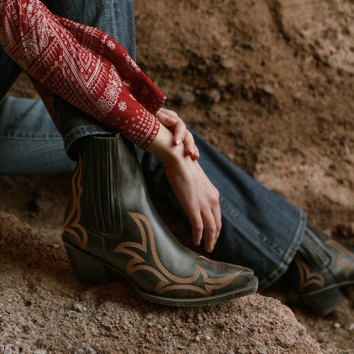 Greta Boots Black | Women Stetson Western