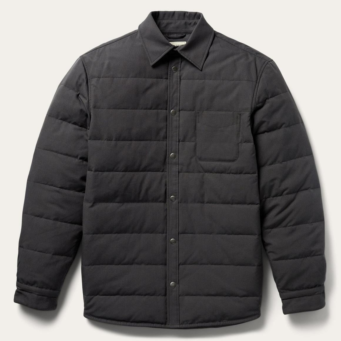 Grey Down Jacket Grey | Men Stetson Jackets