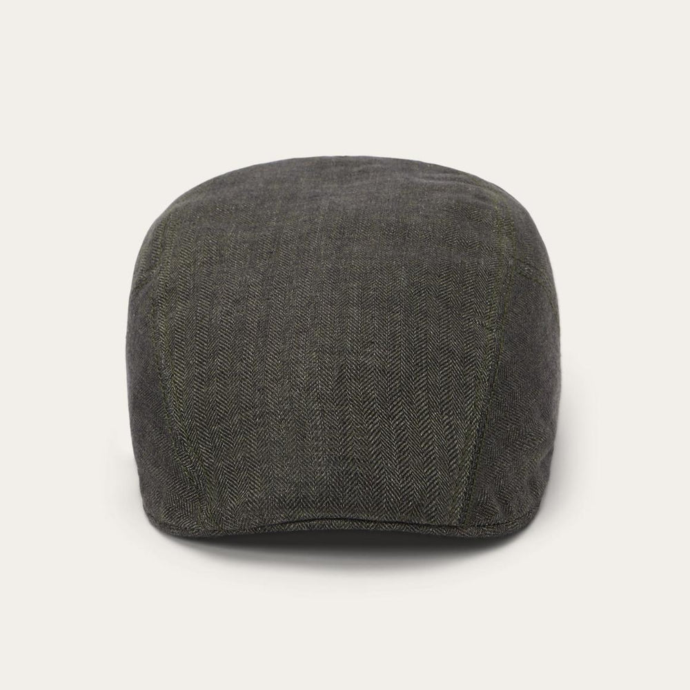 Herringbone Linen Ivy Cap Olive Herringbone | Men/Women Stetson Caps &amp; Truckers
