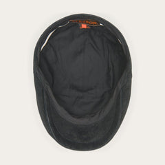 Hood Weathered Leather Ivy Cap Black | Men/Women Stetson Caps &amp; Truckers