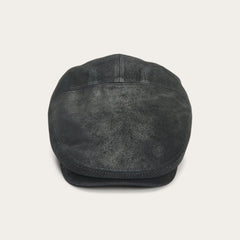 Hood Weathered Leather Ivy Cap Black | Men/Women Stetson Caps &amp; Truckers