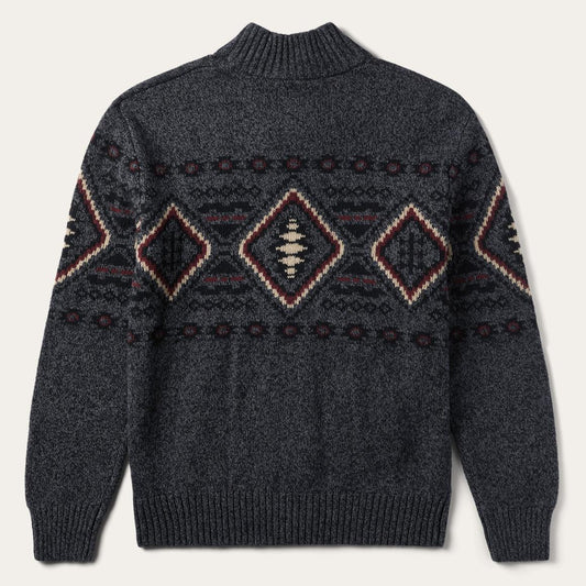 Horizontal Aztec Cardigan Grey | Men Stetson Jackets