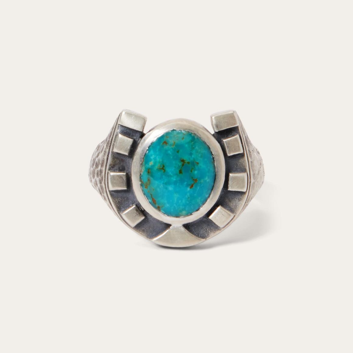 Horseshoe Ring With Turquoise | Men/Women Stetson Jewelry