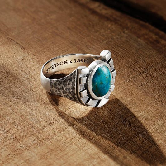 Horseshoe Ring With Turquoise | Men/Women Stetson Jewelry