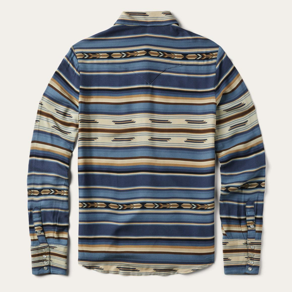 Indigo Serape Print Shirt Blue | Women Stetson Western Shirts