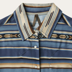 Indigo Serape Print Shirt Blue | Women Stetson Western Shirts